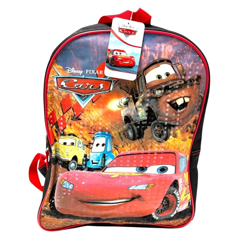 Disney Pixar Cars RSN Backpack Lighting‎ McQueen 15 x 12 in  New